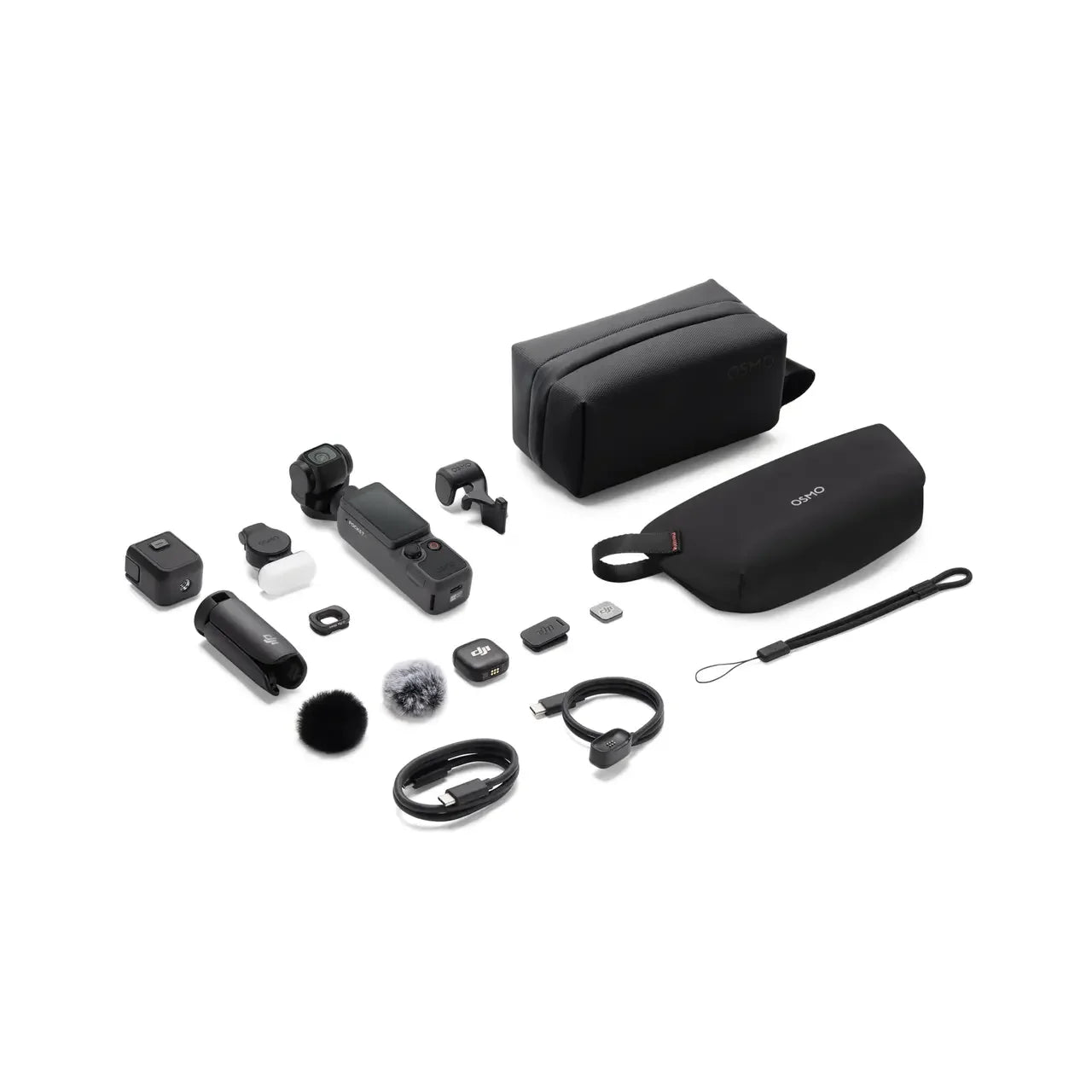 DJI Osmo Pocket 4 Creator Combo 6K Gimbal Camera with Wide-Angle Lens, DJI Mic 3, Battery Handle, Tripod for Vlog