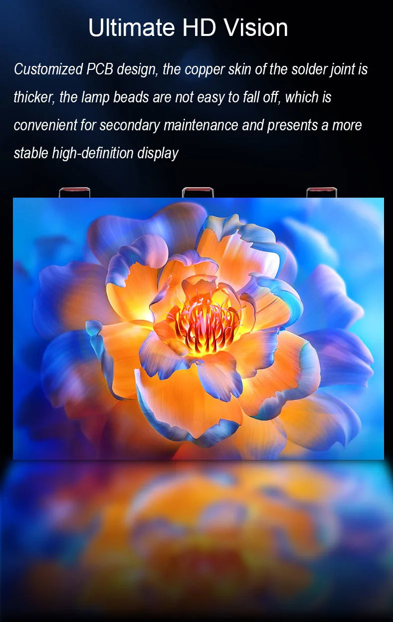 High Refresh Indoor GOB LED Poster Display Screen 640x1920mm High-Definition Multi-Unit Splicable for Business & Entertainment