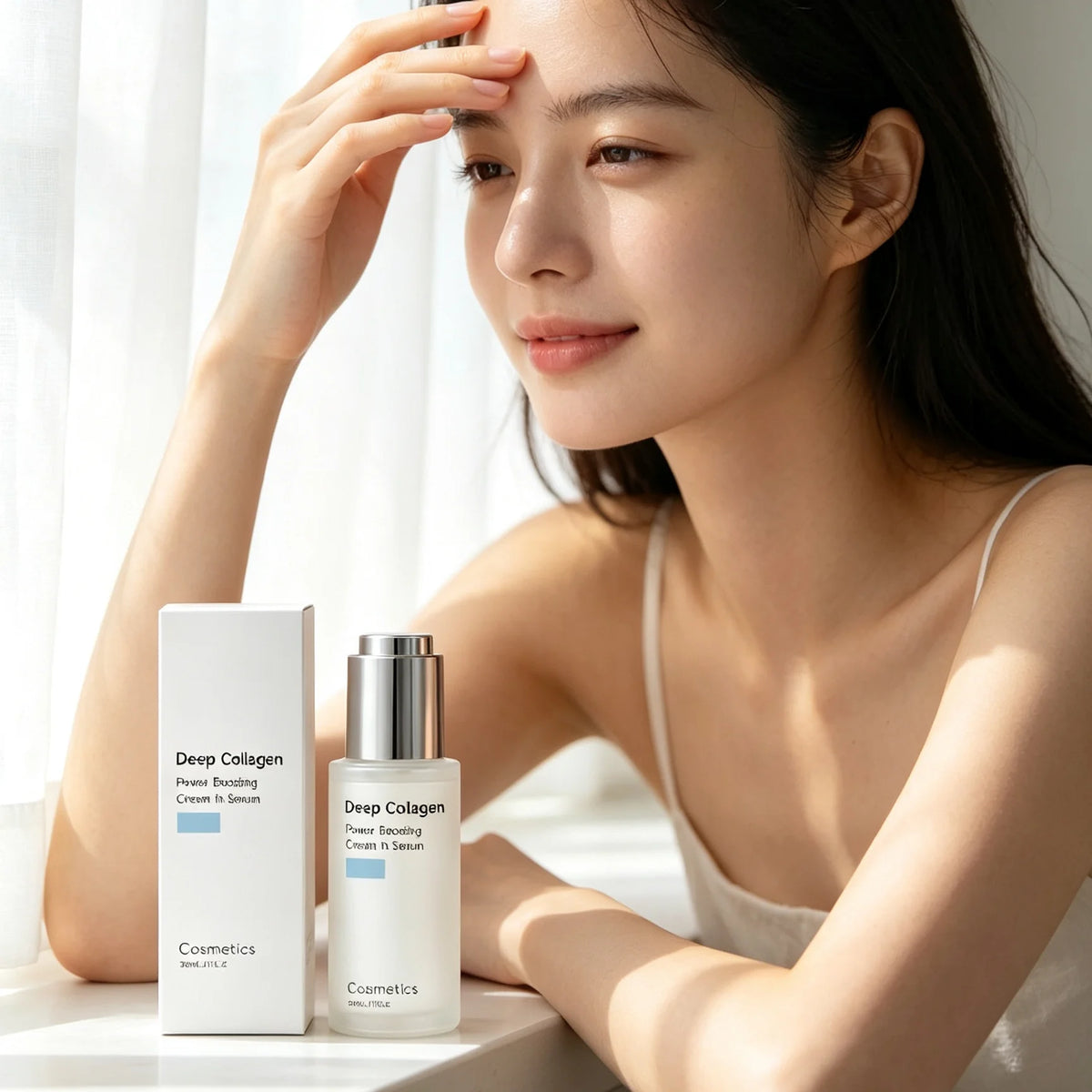 Deep Collagen Serum Lifting Facial Rejuvenation Enhanced Skin Elasticity Lightweight Gentle Pore Refining Facial Skin Care Serum