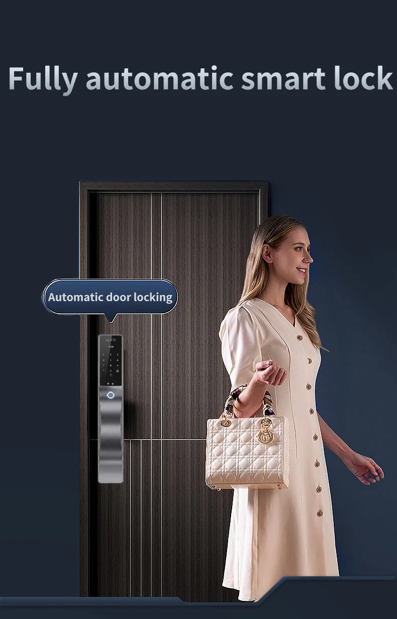 Wishome 3D Face Recognition Original Smart Door Lock with Keyless Fingerprint Password