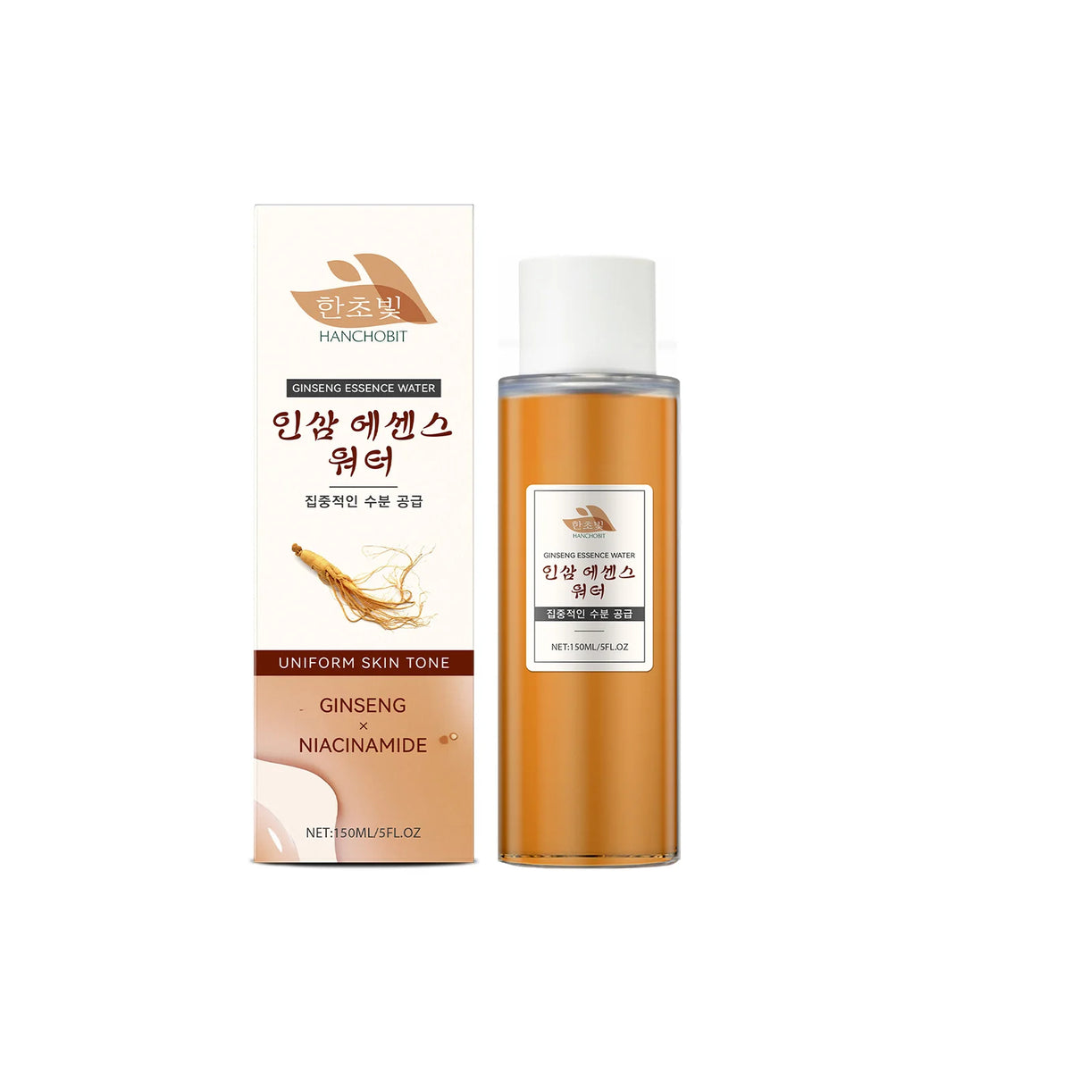 150ML Ginseng Essence Face Toner Daily Moisturizing Enhance Smoothness Improve Skin Texture Soothing Redness Oil Control Non-sticky Face Toner