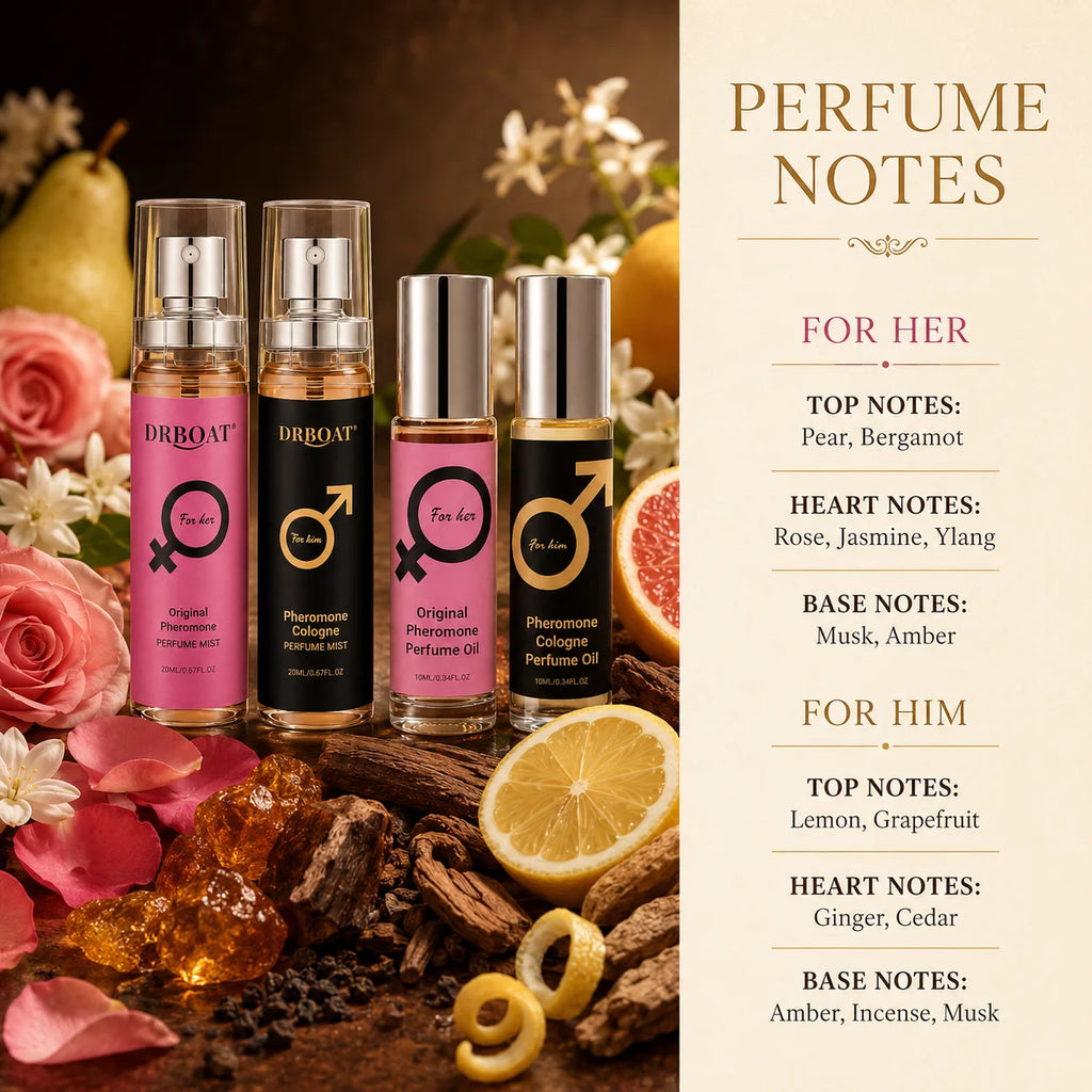 Dopamine Roll-On Body Essential Oil for Women, Portable Eau De Parfum Oil 0.34 Ounce, Liquid Form, for Makeup Dating Birthday Us
