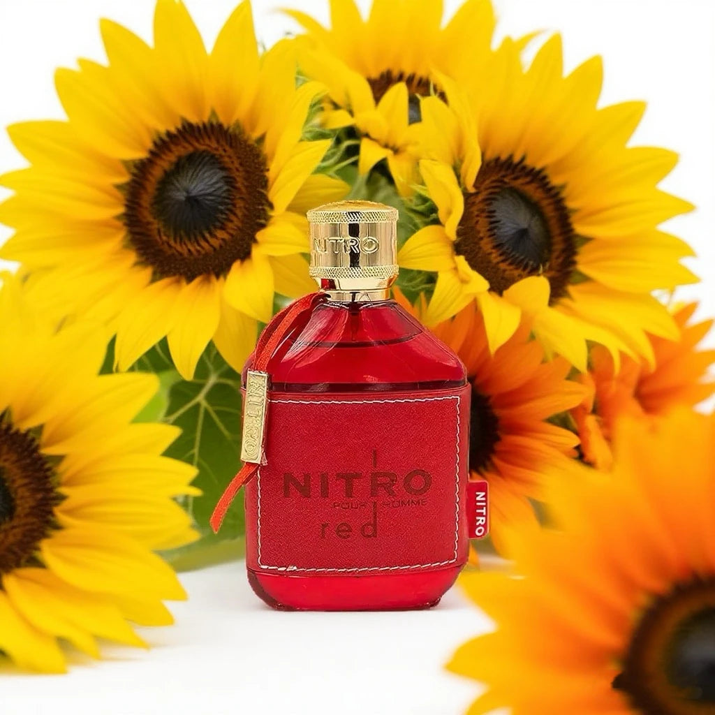 NITRO RED Eau de Parfum for Men - Fruity, Woody & Floral Fragrance, Luxury Long Lasting Cologne & Body Spray, Ideal gift,100ML