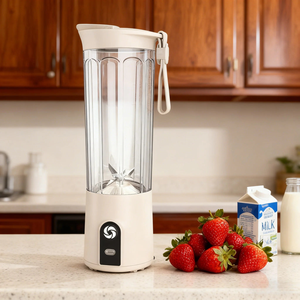 Wholesales Fruit Blender 550ML USB Rechargeable Cordless Mini Juicer Small Home Appliance Kitchen Mixer Smoothie Milkshake Maker