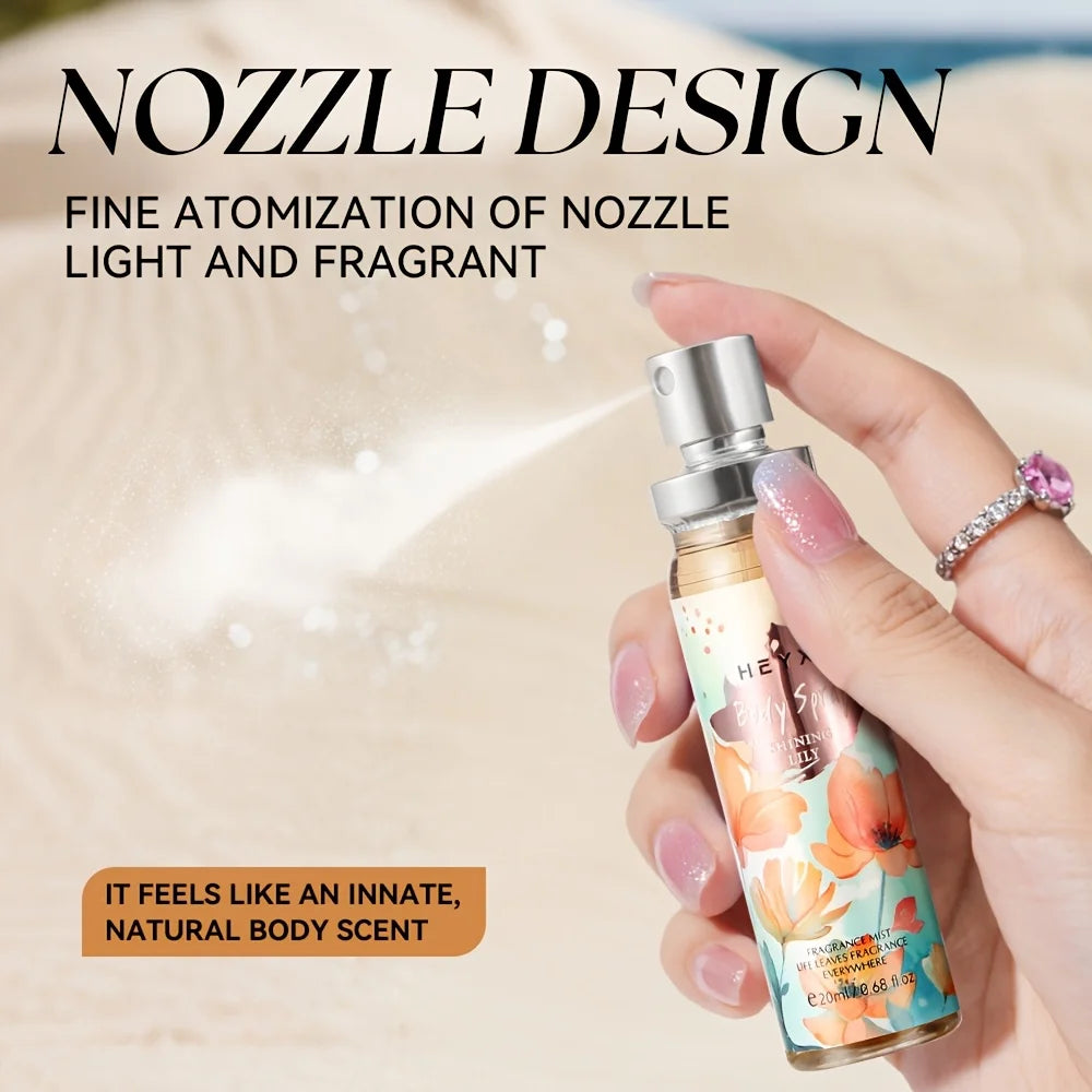 Fragrant Hair & Body Mist Floral Scent Long-Lasting Fragrance Perfect for Daily Use Dates Travel-Size Pocket Perfume Unisex