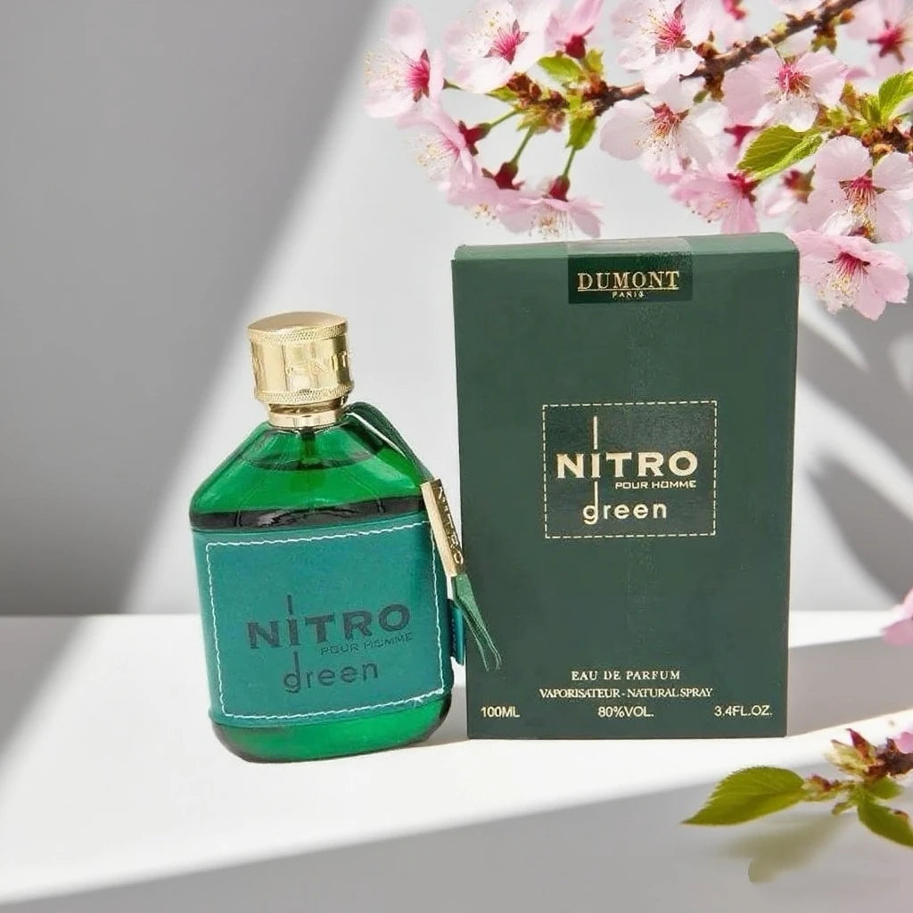 Nitro Green Eau de Parfum for Men - Fruity, Woody & Floral Fragrance, Luxury Long Lasting Cologne & Body Spray, Ideal gift, 100ML
