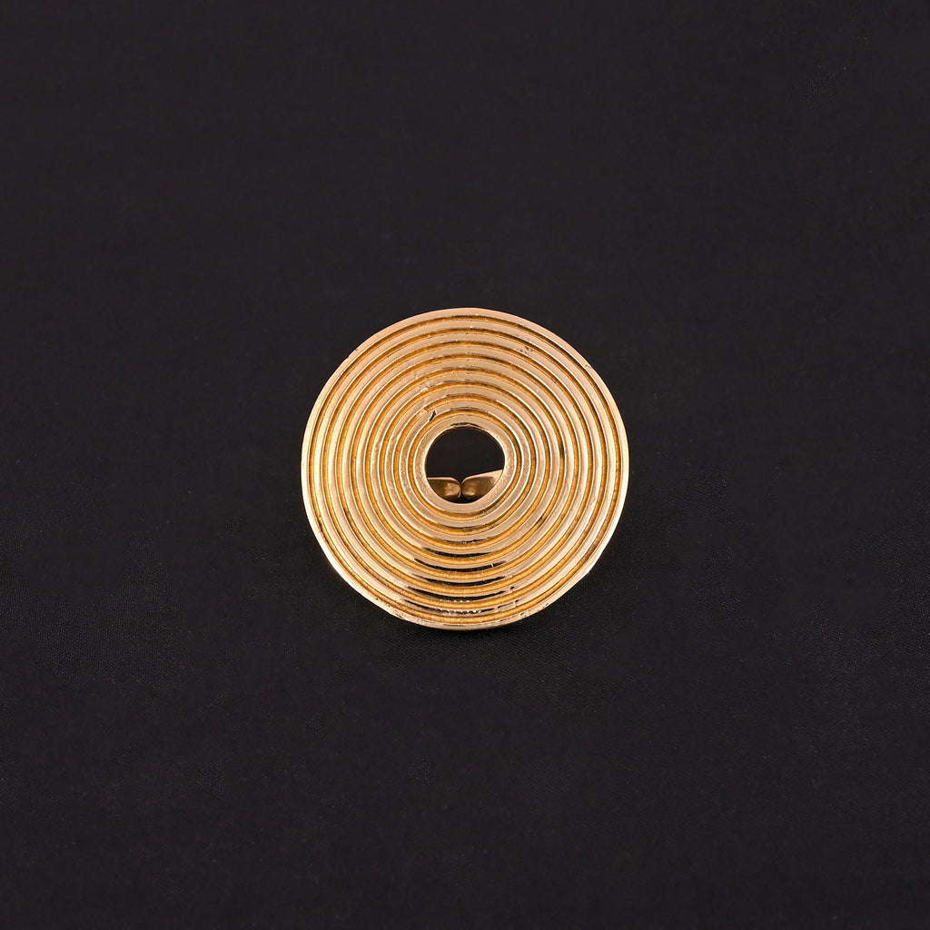 Stylish Spiral Brass Gold Plated Trendy Ring for Women LUXVORY Any Occasion