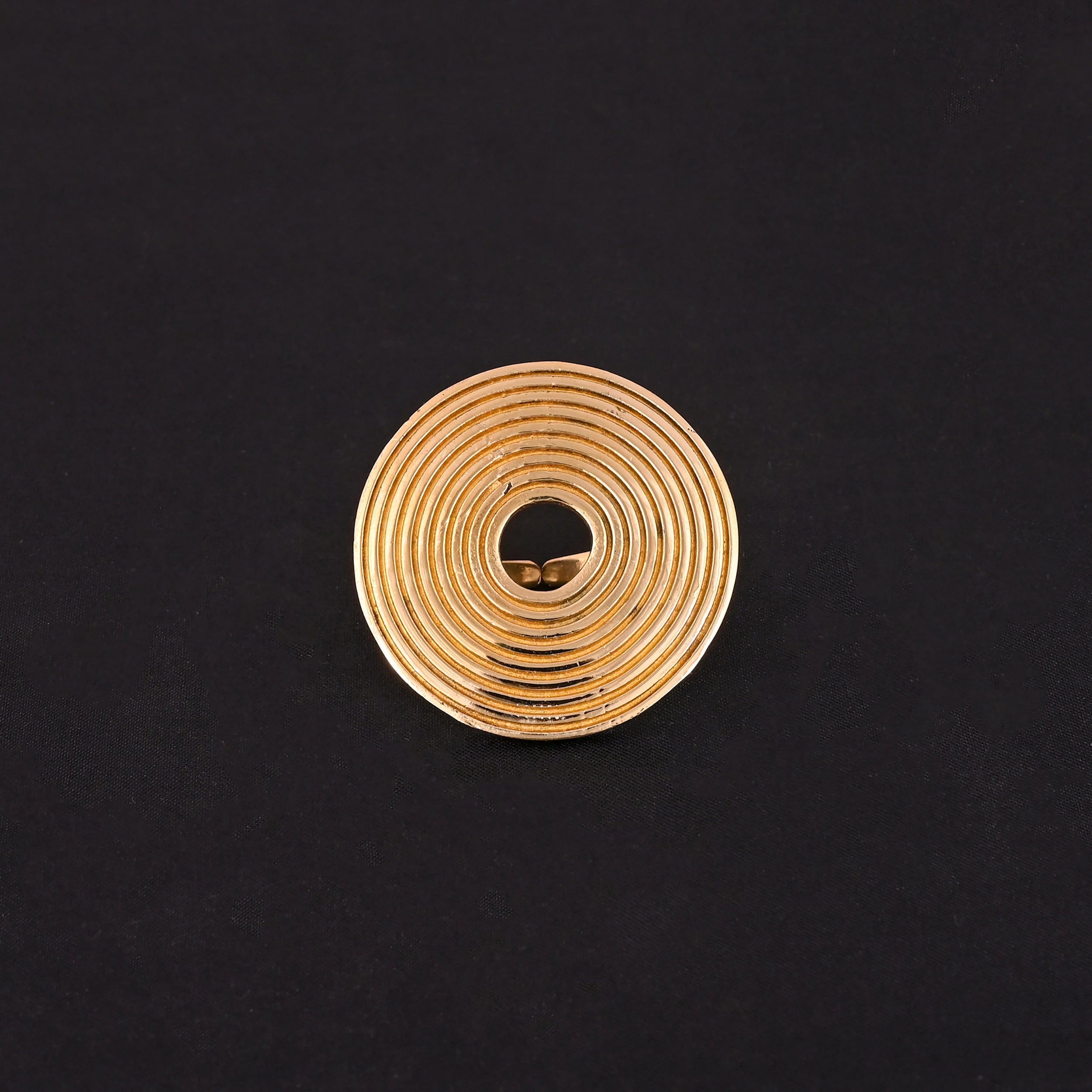 Stylish Spiral Brass Gold Plated Trendy Ring for Women LUXVORY Any Occasion