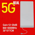 REAL 5G 4G Indoor Internal Directional Panel Antenna 700 2700 3500 4000 MHZ for Cellular Amplifier Booster Repeater Router