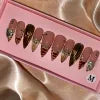 10Pcs Colors Wholesale Hand Paint Gel Best-selling Beautiful Luxury Customized Handmade Press on Nails