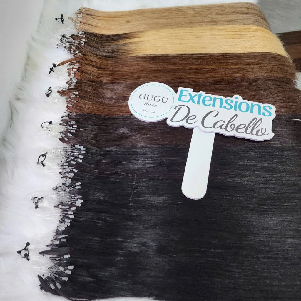 Microlink Remy Hair Extensions 12-Inch Straight Micro Ring Loop Micro Bead Real Vietnamese Human Hair