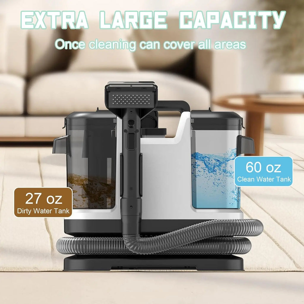 500W 12kPa Portable Carpet Cleaner Spray & Suction All-in-One Pet Dirt Stain Cleaner Handheld Home Furniture Upholstery Cleaner