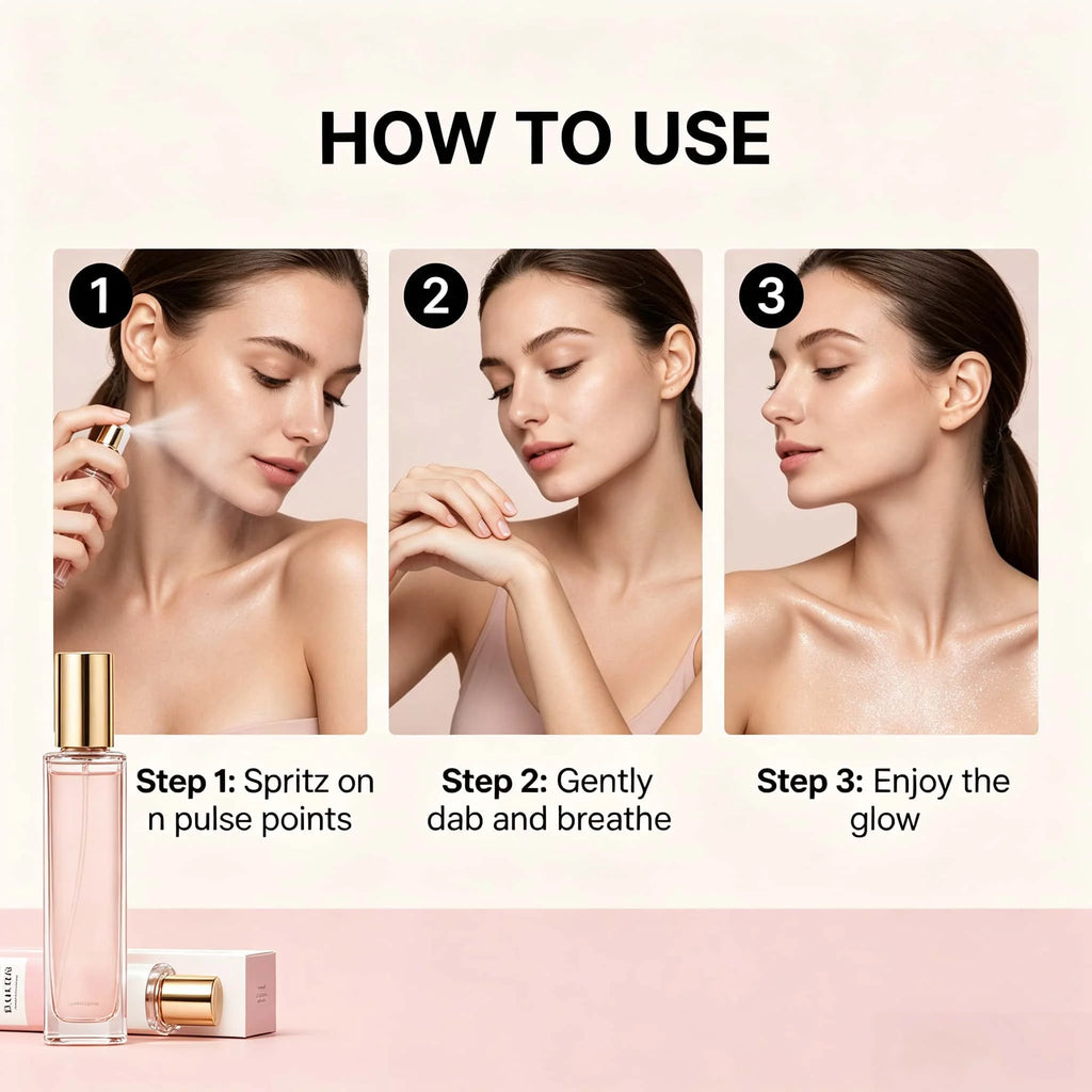 Soft Vanilla Shimmer Fragrance Mist Sandalwood Extract Elegant Scent Boost Confidence Romantic Atmosphere Long Lasting Glow Perfume Spray