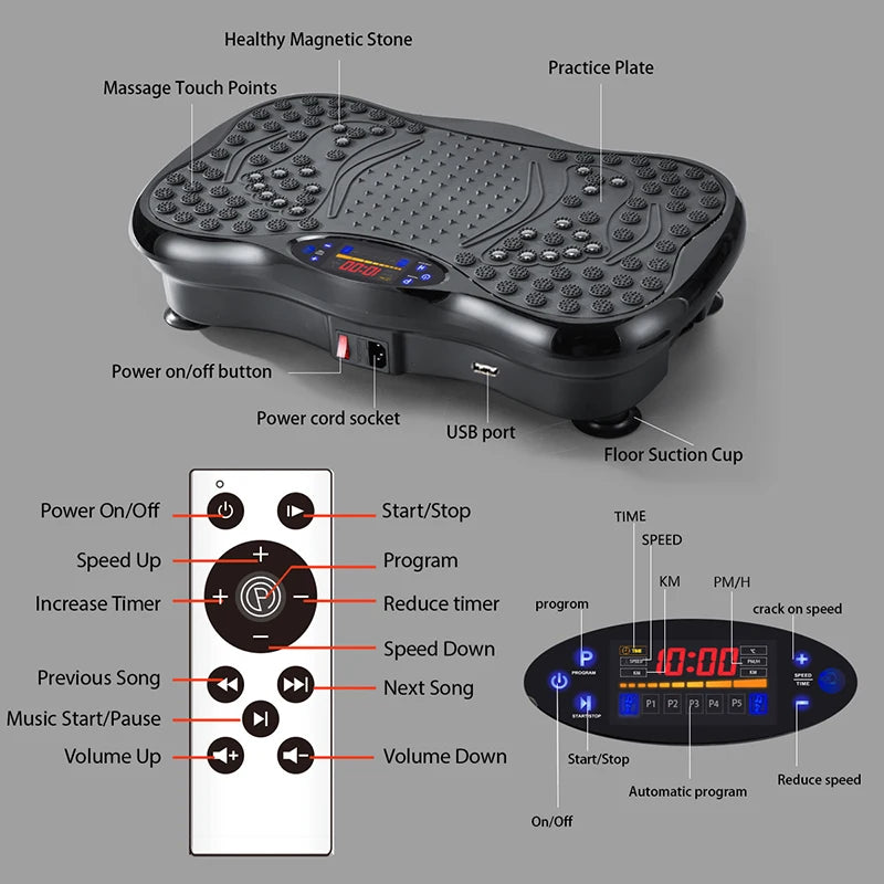 Vibration Platform Slimming Fat Burning Weight Loss Fat Throwing Machine Muscle Relaxation Massager Home Fitness