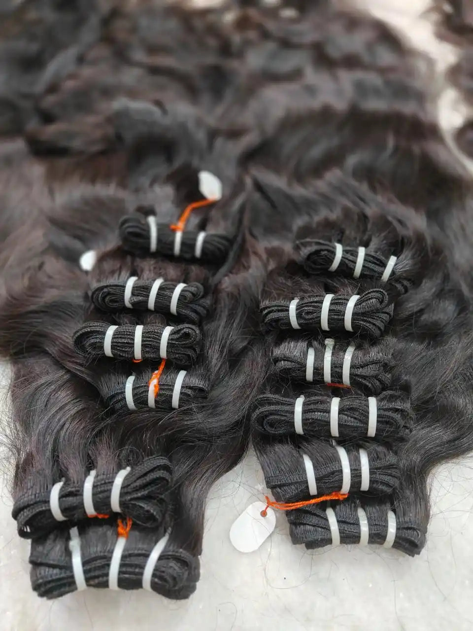 100% Raw Unprocessed Virgin Cuticle Aligned Indian Hair Extensions 12" 14"  One Donor Loose Wave Bundles Light Color Raw Hair