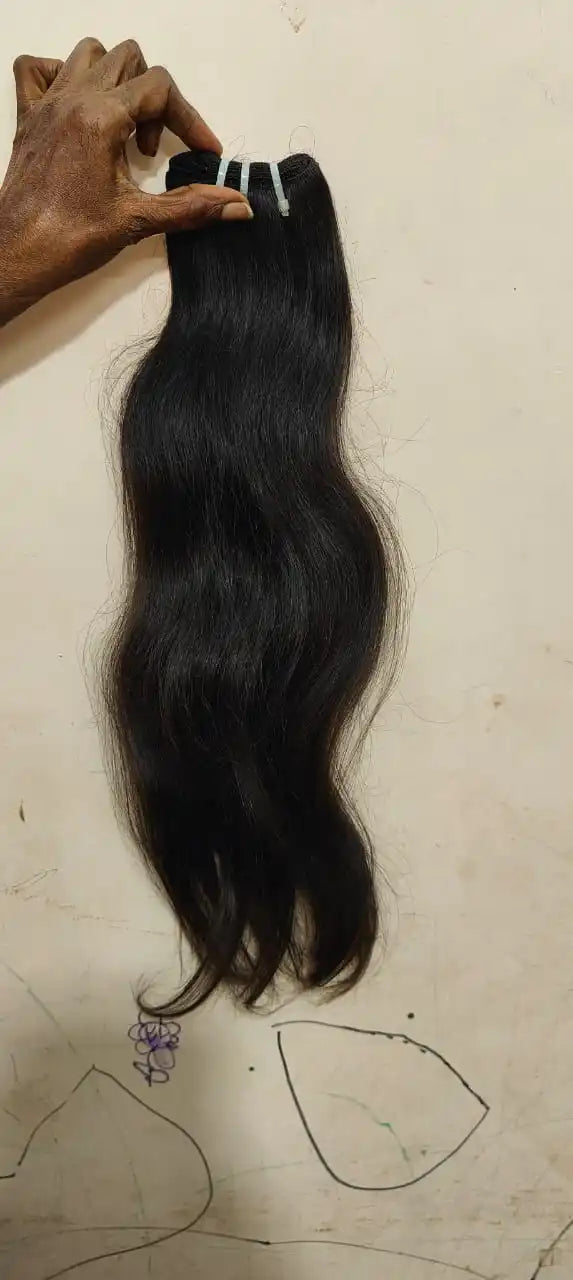 Wholesale 12A Cuticle Aligned Virgin Remy Single Donor Indian Hair Extensions Premium High Weft Light Color Unprocessed