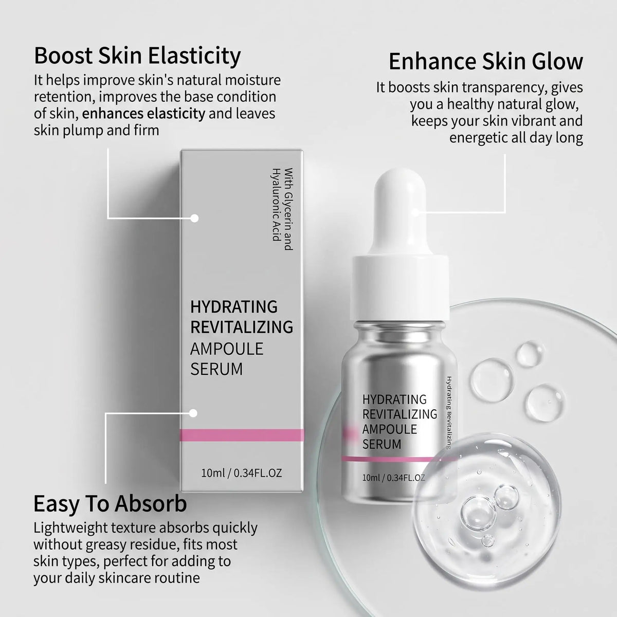 Volufiline Hyaluronic Acid Ampoule Essence Deep Hydration Smoothing Texture Strengthening Barrier Boosting Elasticity Diminishing Fine Lines Revitalizing Serum