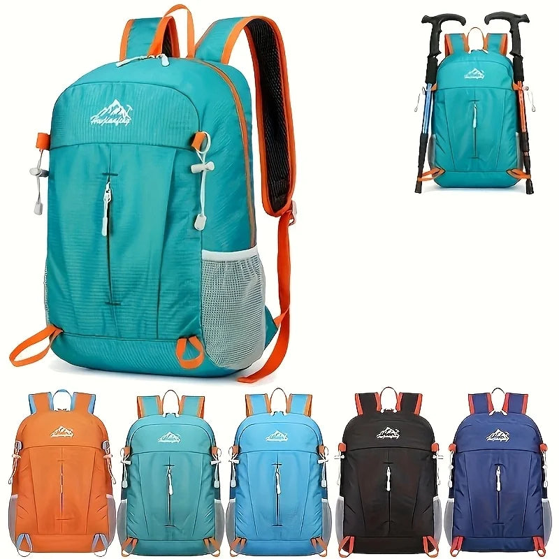 Outdoor Travel Bag Large Capacity Foldable Waterproof Backpack Lightweight Portable Adjustable Hiking Mountaineering Bag