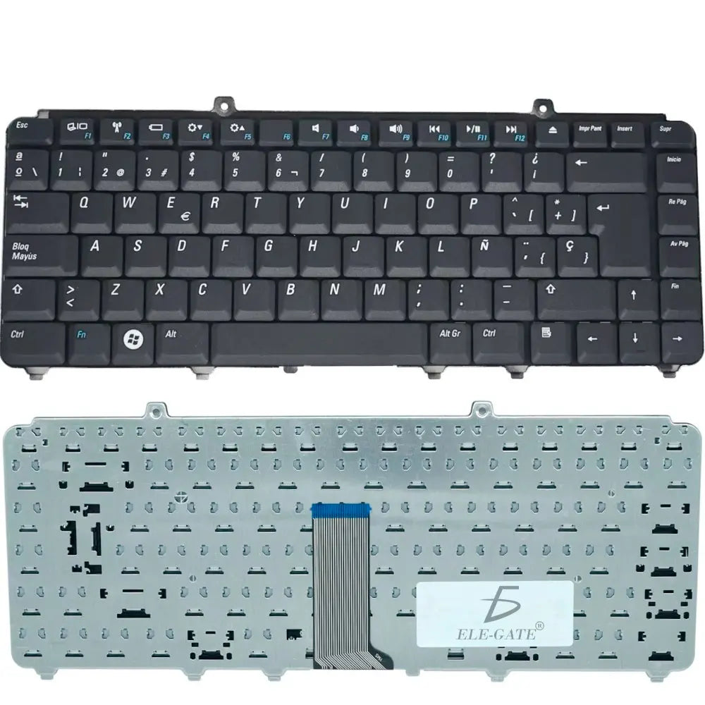 ELE-GATE Replacement Keyboard for Inspiron 1525/1545 Laptop Plastic Membrane Wired Full Size Virtual Keyboard English Spanish