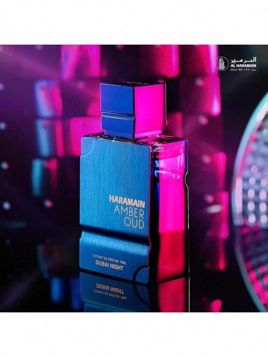 Amber Oud Dubai Night EDP 60ML Unisex, Luxurious Arabian Scent with Bergamot & Tonka Bean, Evening Fragrance