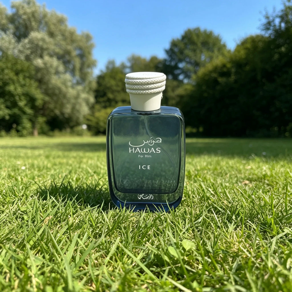 Hawas Ice for Men Eau de Parfum, 100ml (3.38 oz), Premium Arabian Fragrance - Best Holiday Gift