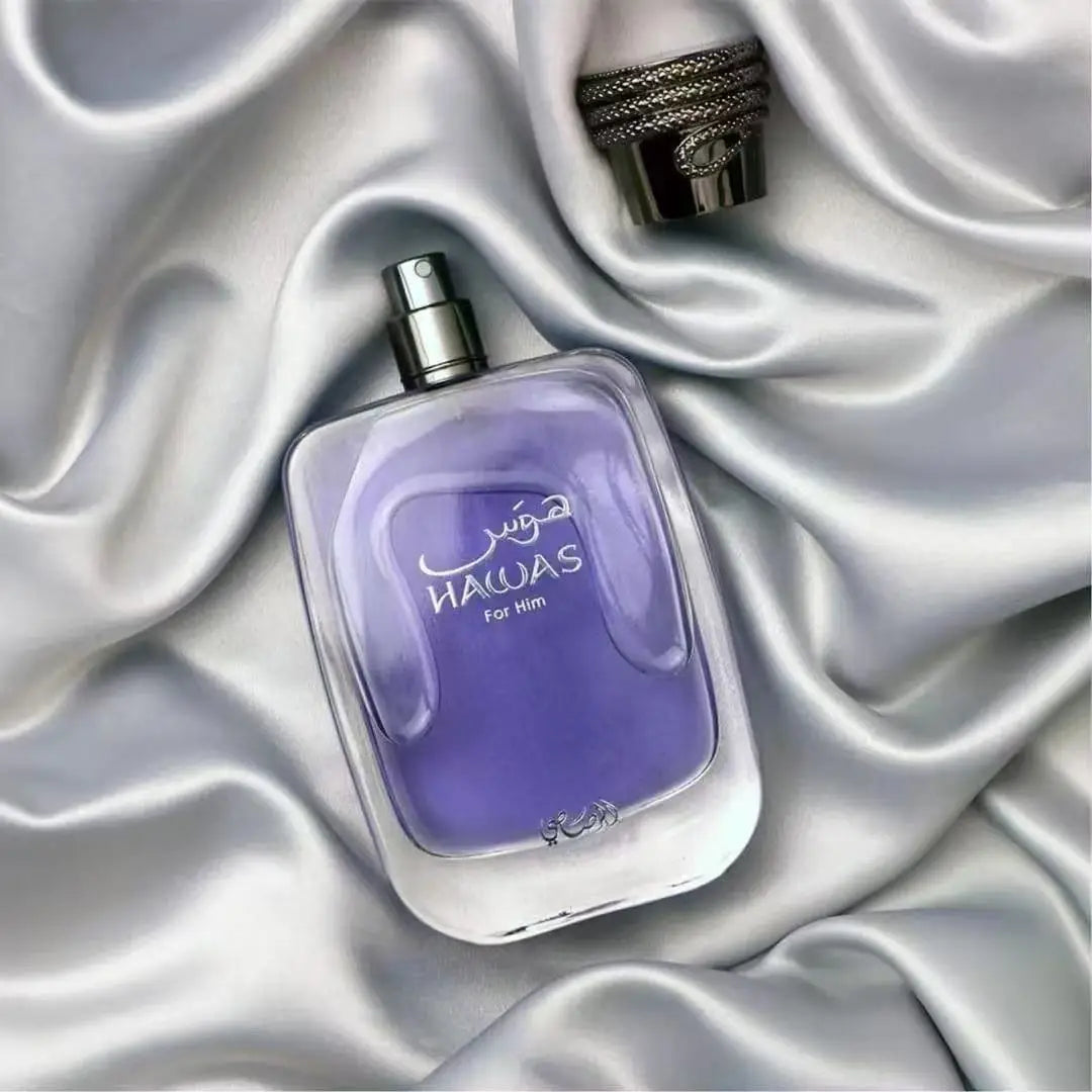 Hawas For Him Purple Edition Eau de Parfum 100ml 3.38fl.oz Men Woody Spicy Long Lasting Fragrance