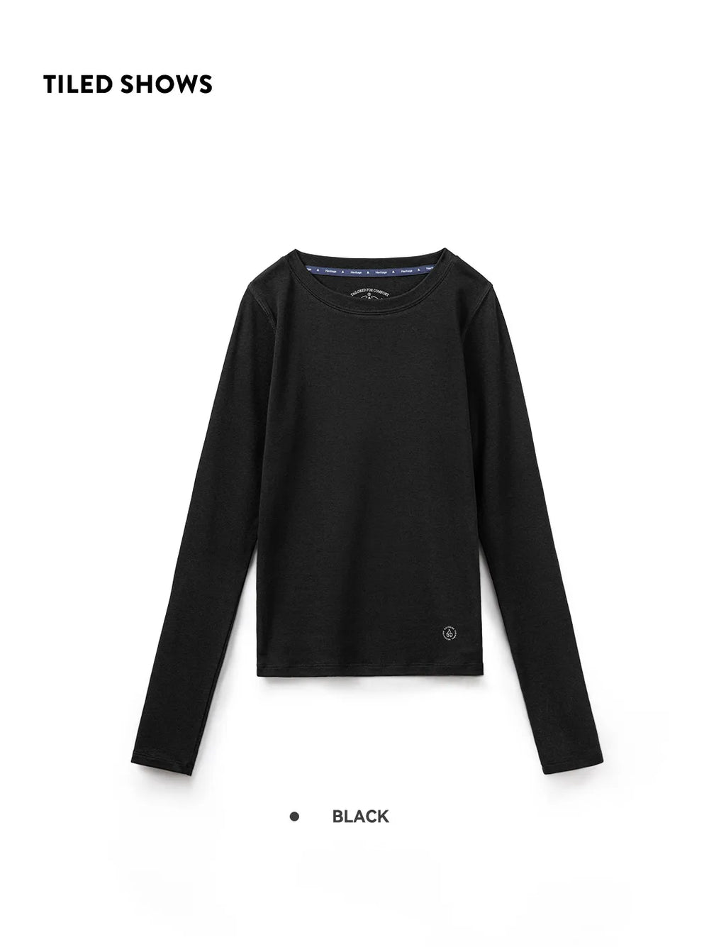 Maden Women’s Thermal Top Crew Knit Long Sleeve Underwear Shirt Slim Fit Inner Wear Warm T-shirt Autumn Spring Female Inner