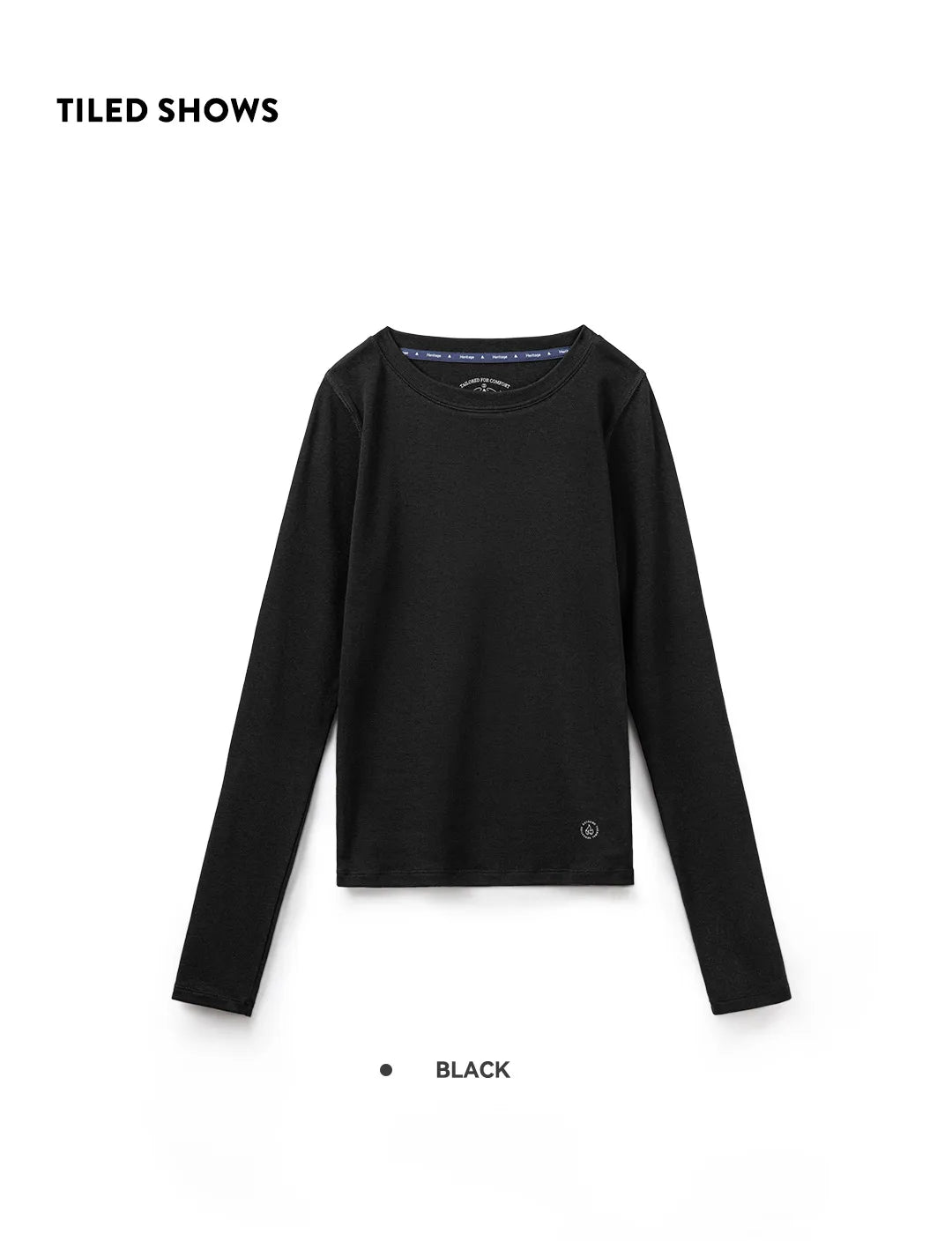 Maden Women’s Thermal Top Crew Knit Long Sleeve Underwear Shirt Slim Fit Inner Wear Warm T-shirt Autumn Spring Female Inner