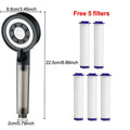High Pressure Shower Head Set 5 Jet Modes Adjustable Shower Head with Filter Large Water Flow Spray Bathroom Accessories