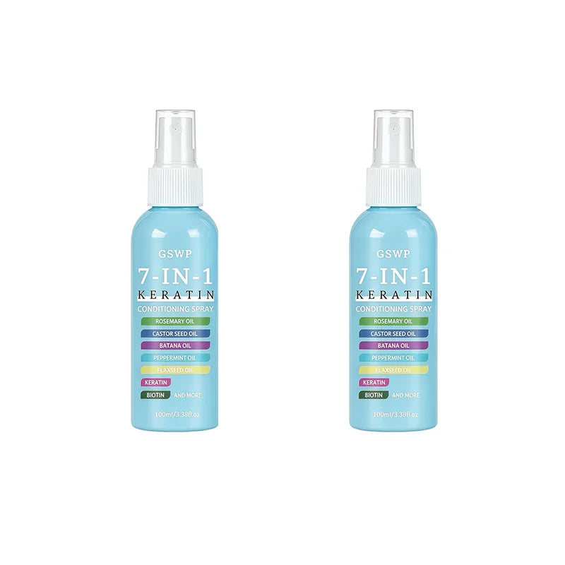 GSWP 7-in-1 Hair Care Spray, Formulated with Keratin and Other Nourishing Ingredients, It Moisturizes, Smooths. 100ml/200ml
