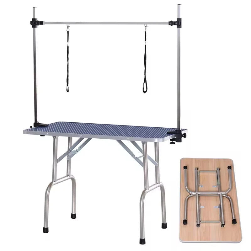 Easy-Clean Stainless Steel Dog Grooming Table for Home, Salon, and Professional Grooming