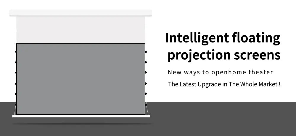 Floating Screen Electric Projection Screen ALR Photonic Screen Home 100 inch Hidden Automatic Lifting 4K Ultra High Definition