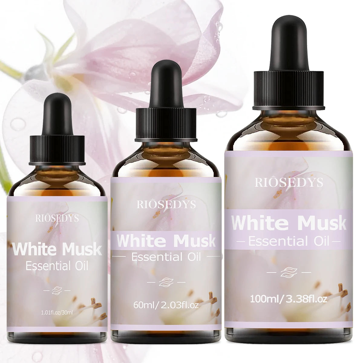WHITE MUSK Essential Oil, Soft Musk Fragrance Oil for Diffusers, Aromatherapy & DIY Scented Crafts, Clean and Elegant Aroma