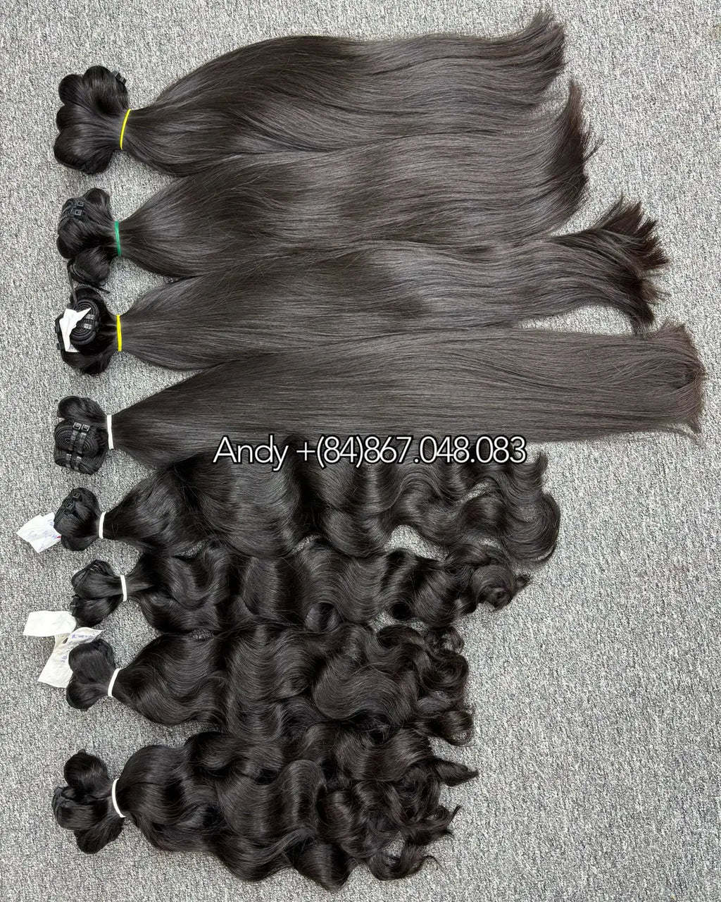 Best Single Donor Vietnamese Human Hair Extensions Virgin Cabello Humano Unprocessed Raw Natural Wave Good Vendor Quality