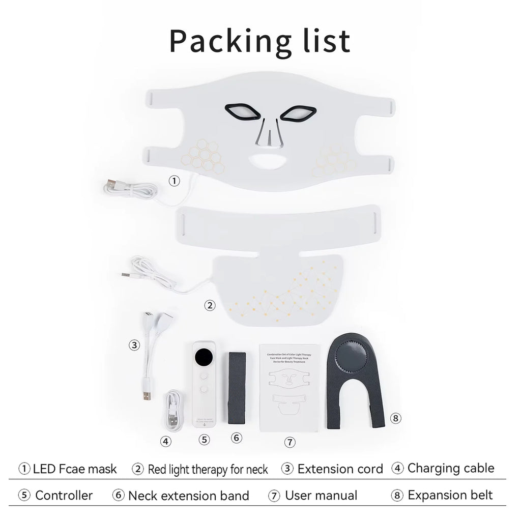 Hello Face M500S LED Mask Device Skin Care Tool Best Gift for lovers, parents, and friends