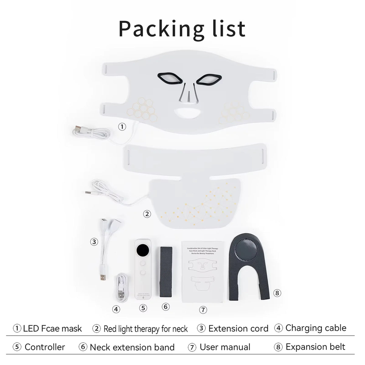 Hello Face M500S LED Mask Device Skin Care Tool Best Gift for lovers, parents, and friends