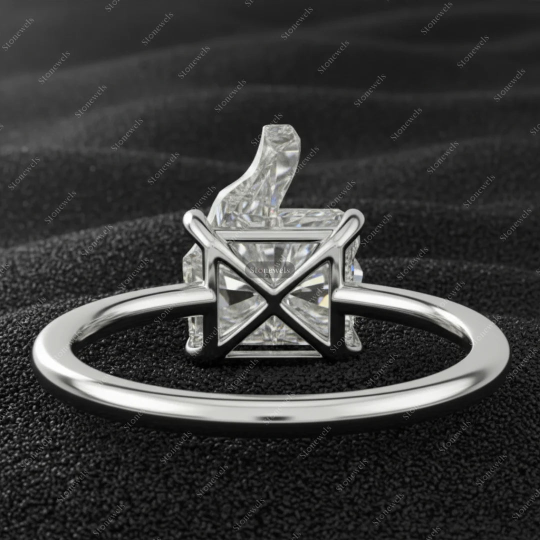 Original Like Cut 2 ct DEF VVS VS Lab Grown Diamond GIA IGI Certified Gold 925 Sterling Silver Engagement Solitaire Rings Gifts