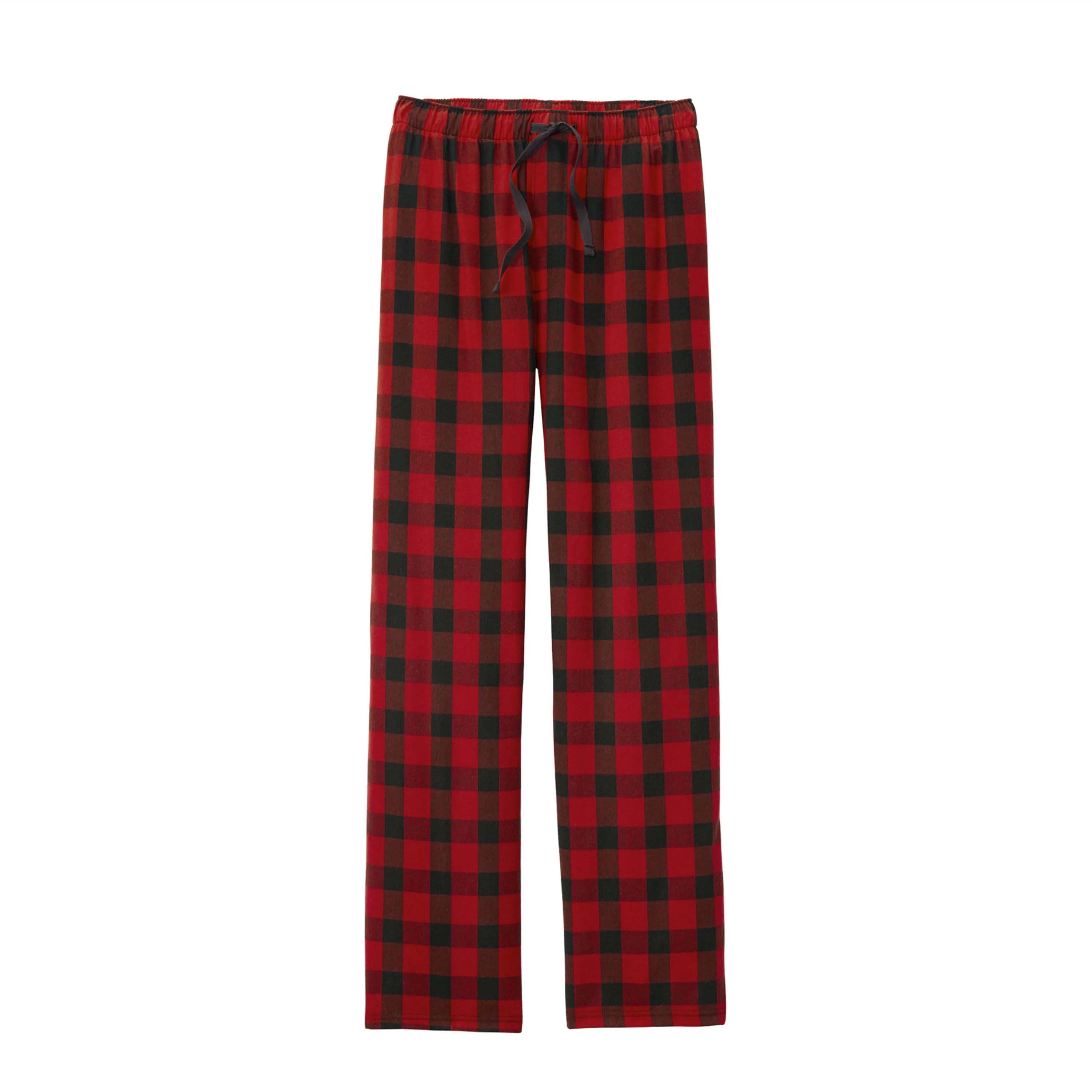 Men's Casual Canvas Red Pants Pockets-Soft 100% Cotton Breathable Windproof Eco-Friendly Sleepwear Daily Lounging Comfortable