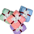 ELE-GATE Innovative 2-in-1 Soft Cotton Bath Set with Solid Color Absorbent and Lint-Free Towels for Home Comfort