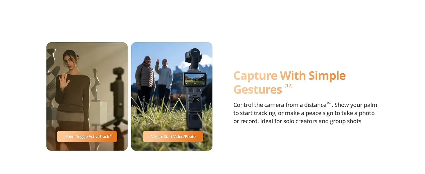 DJI Osmo Pocket 4 Standard Combo Pocket Gimbal Vlog Camera 1'' CMOS 4K/240fps Video 107GB Built-in Storage 3-Axis Stabilization 2x Lossless Zoom 2" Rotatable Screen ActiveTrack