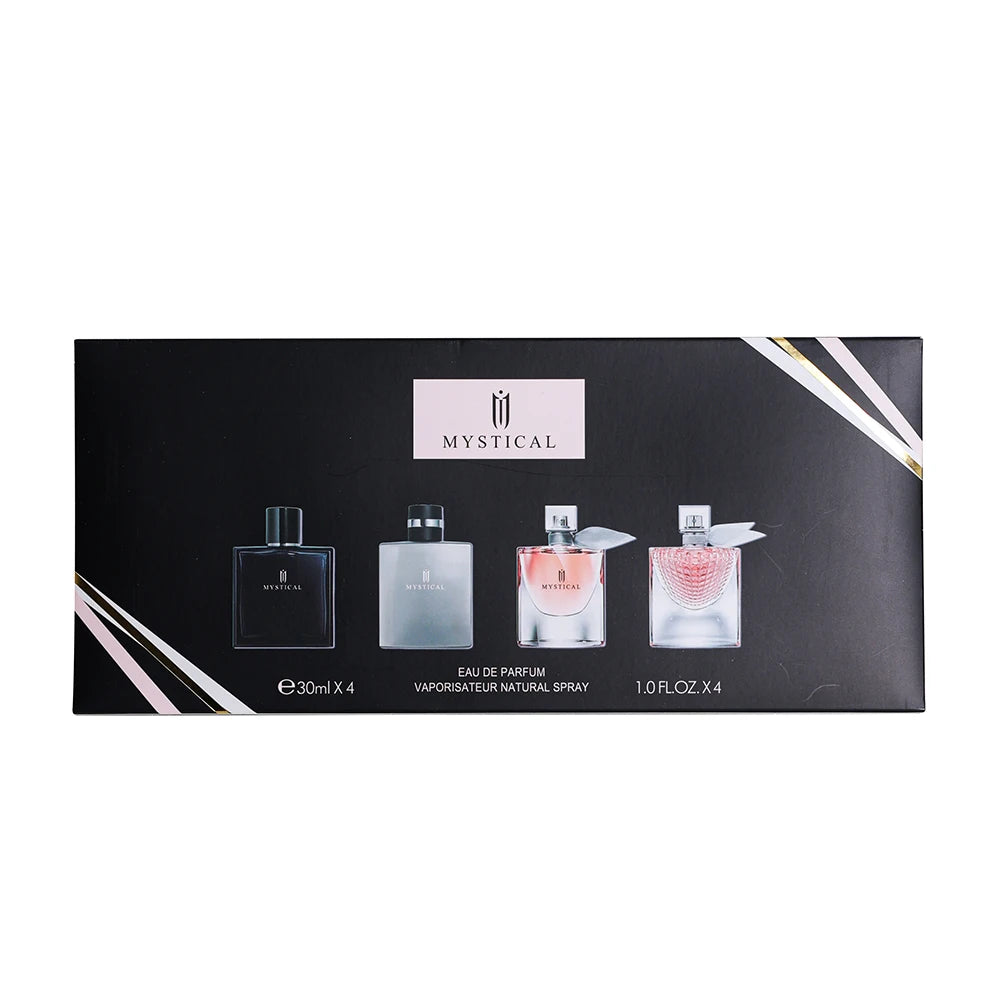 4Pcs 30ml Women Perfume Gift Set Eau De Parfum Long Lasting Fragrance Natural Spray Female Perfumes Holiday Birthday Gift Box