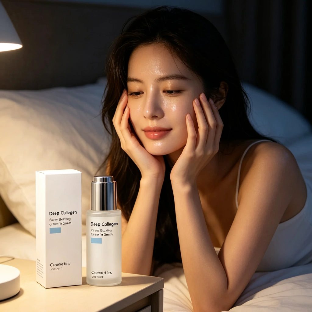 Deep Collagen Serum Long Lasting Lifting Facial Rejuvenation Enhanced Skin Elasticity Lightweight Non‑sticky Pore Refining Serum