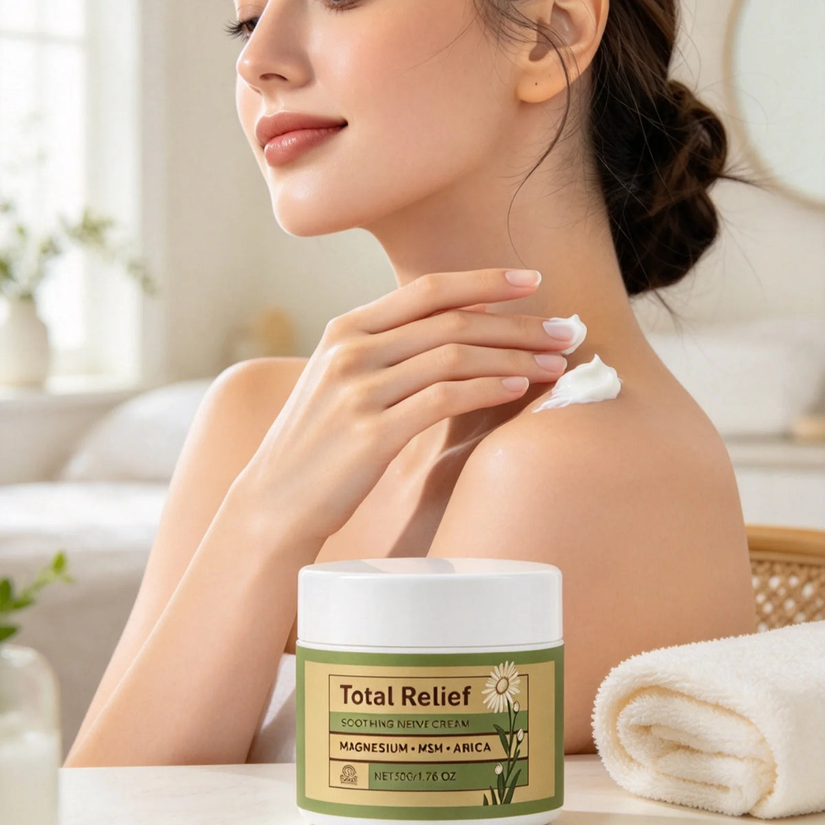 Total Relief Soothing Nerve Cream Deep Nourishing Skin Prevents Dryness Reduce Tightness Long Lasting Hydration Skin Relief Balm