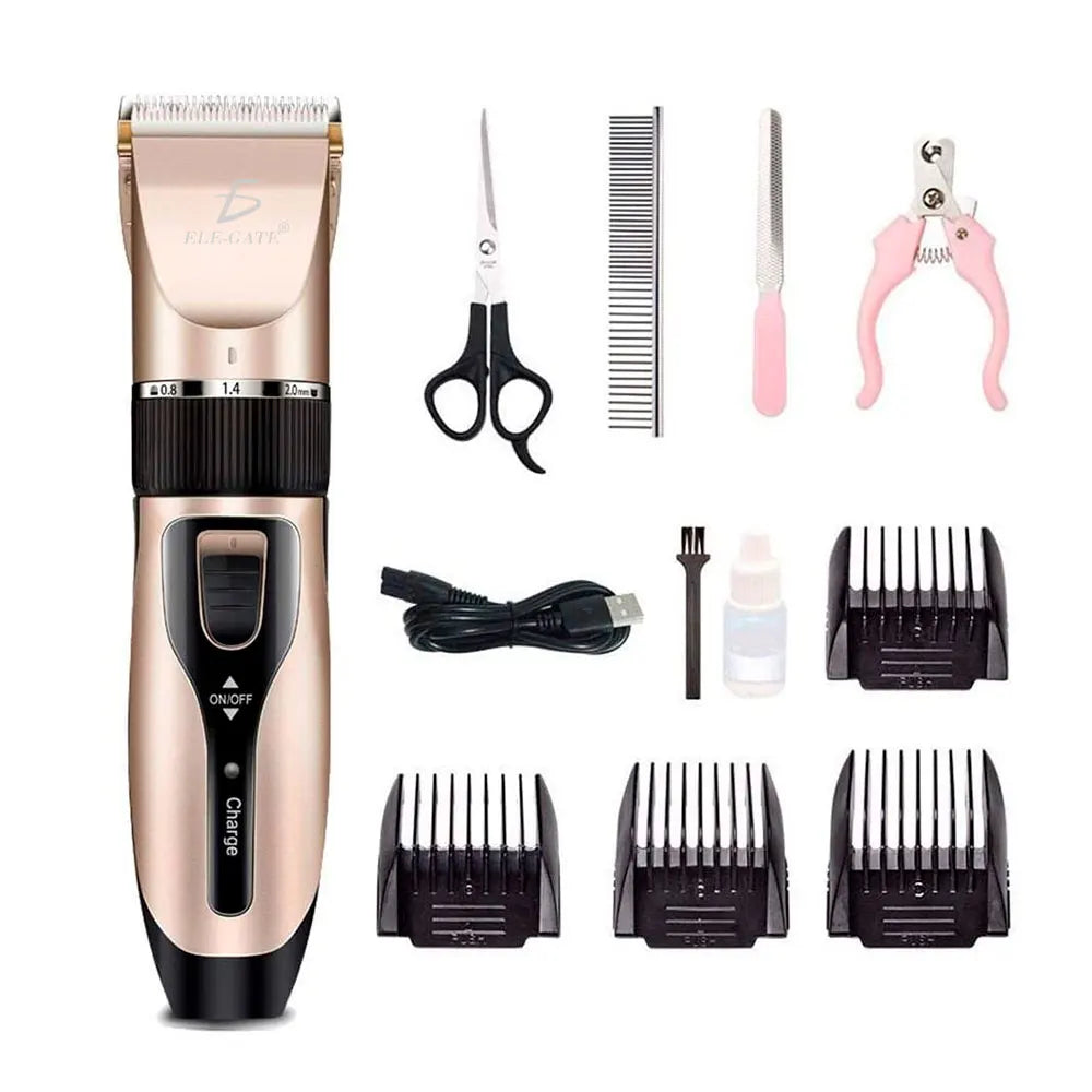 ELE-GATE Rechargeable Automatic Pet Dog Hair Trimmer Shaver Clippers Blades Modern MAS.18 Model 110-240V Customizable Size