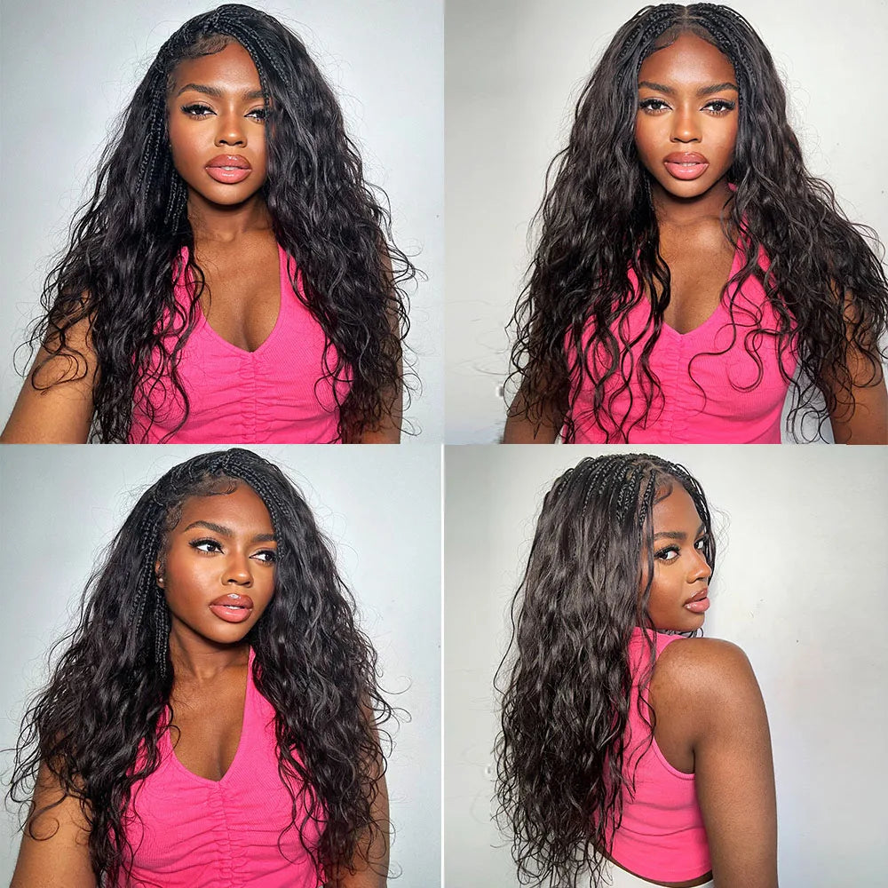 Miracle Knots Crochet Human Hair For Braiding Boho Braids 100% Raw human hair Extensions Body Wave Feathered Human Crochet Hair