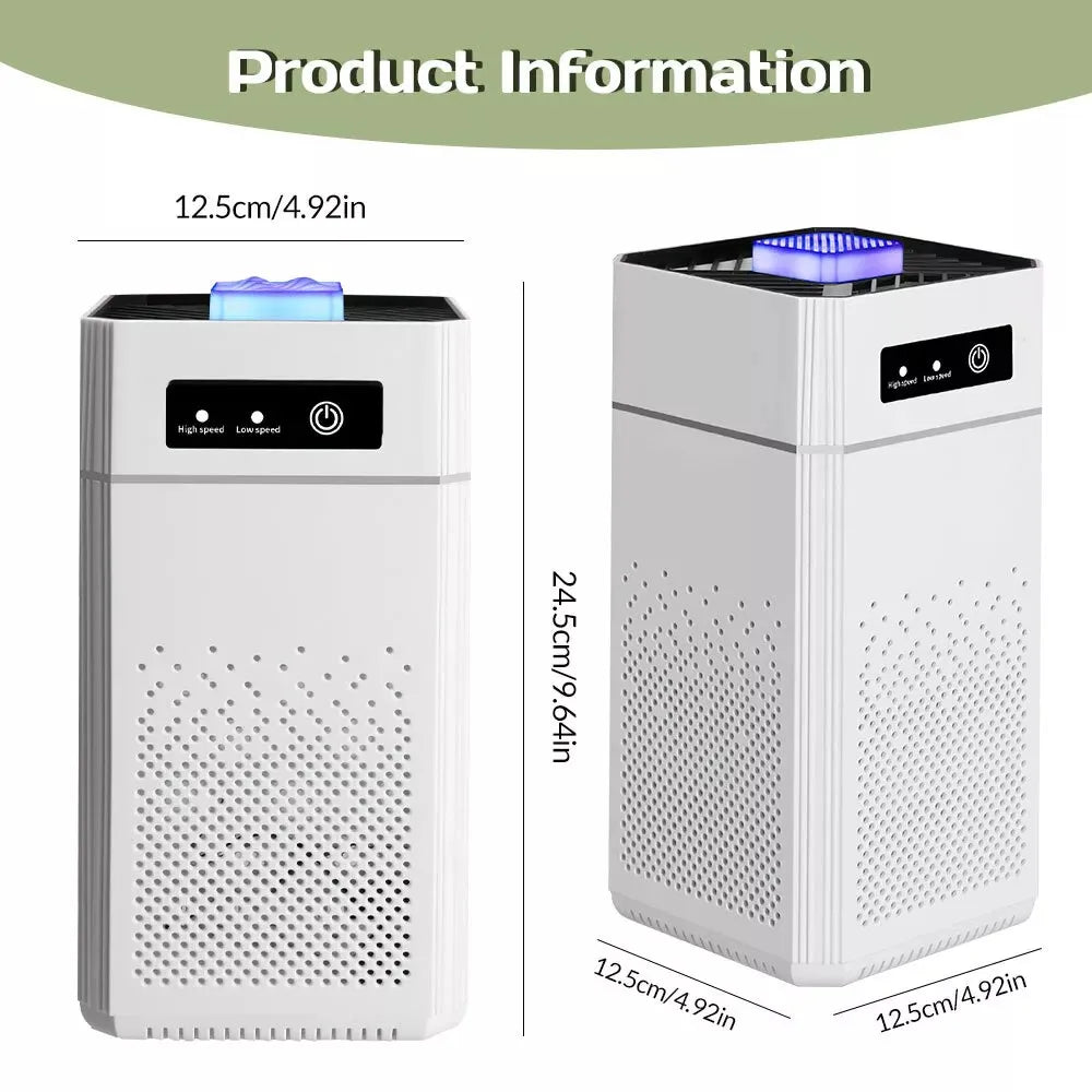 Home HEPA Air Purifier Large Room Air Cleaner for Dust Smoke Odor Pollen Pet Dander Allergies