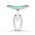 Electric Face Neck Beauty Massager LED Photon Light Vibration Skin Tightening Tool Facial Jawline Contour Beauty Device Rechargeable