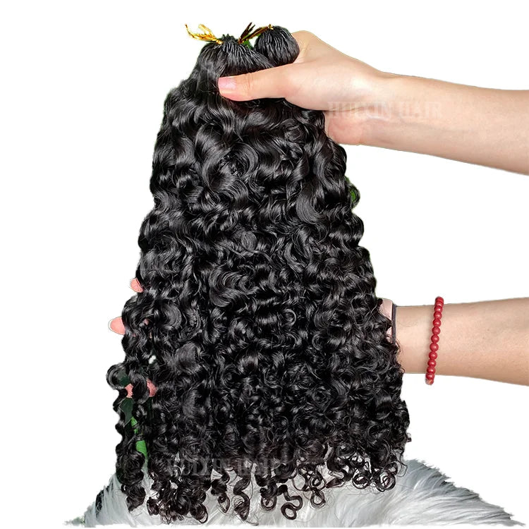 Wholesale 100% Virgin Vietnamese Hair Bundles Double Drawn 30 Inch Curly Hali Hair Weaving Extensions for Pixie Curls Super Remy