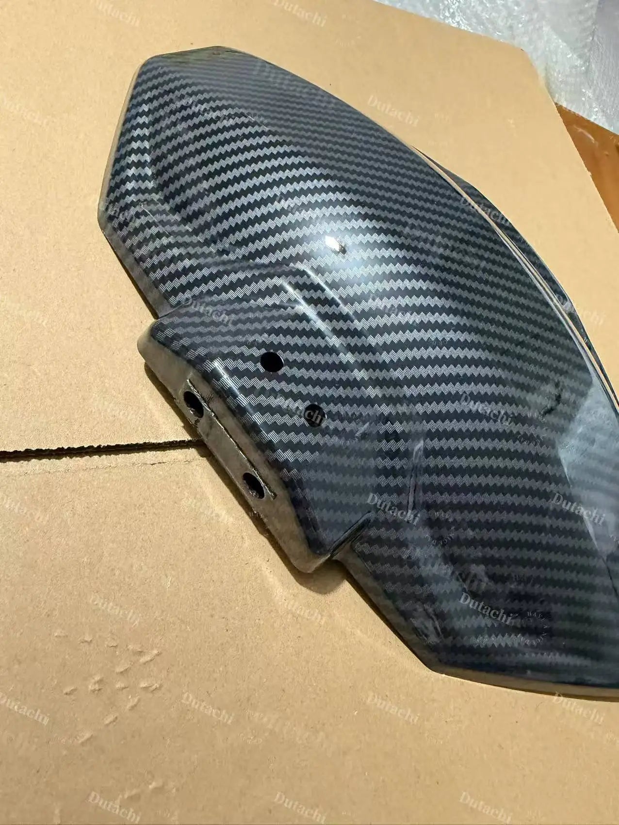 New Original Carbon Fiber Pattern Rear Fender for LANGFEITE GT4S Electric Scooter Carbon Textured Mudguard Plastic Splash Guard