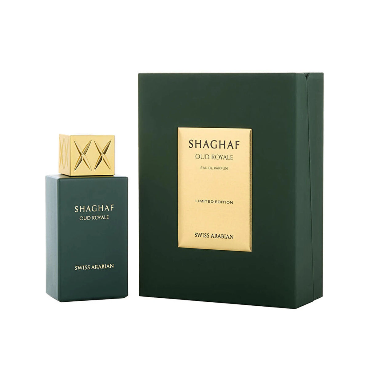 Swiss Arabian Shaghaf Oud Royale Eau De Parfum Spray for Unisex – Royal Oriental Oud, Spicy Saffron & Aromatic Lavender Scent, Long-Lasting Luxury Fragrance, Perfect Gift, 2.5 Fl oz / 75 ml